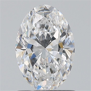 Picture of Natural Diamond 0.90 Carats, Oval with  Cut, D Color, SI1 Clarity and Certified by GIA