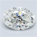 Diamante Natural 3.50 quilates, Ovalado , Color H, claridad VVS2 y certificado GIA