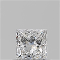 Diamante Natural 0.50 quilates, Princesa , Color E, claridad VS1 y certificado GIA