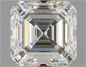 Natural Diamond 1.75 Carats, Asscher with  Cut, I Color, VVS1 Clarity and Certified by GIA