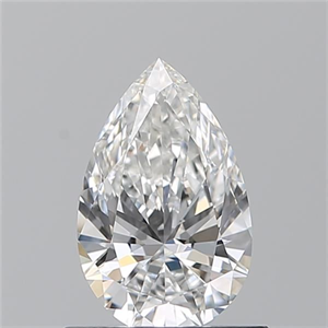 Picture of Natural Diamond 0.70 Carats, Pear with  Cut, E Color, VVS2 Clarity and Certified by GIA