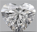 Natural Diamond 0.32 Carats, Heart with  Cut, F Color, VVS2 Clarity and Certified by GIA