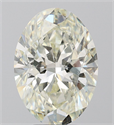 Natural Diamond 5.35 Carats, Oval with  Cut, J Color, SI1 Clarity and Certified by IGI