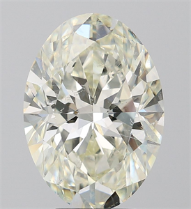 Picture of Natural Diamond 5.35 Carats, Oval with  Cut, J Color, SI1 Clarity and Certified by IGI