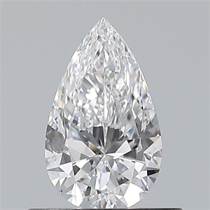 Picture of Natural Diamond 0.50 Carats, Pear with  Cut, D Color, VS1 Clarity and Certified by GIA