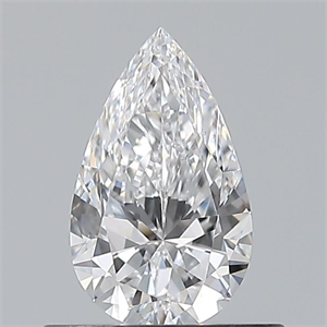 Picture of Natural Diamond 0.50 Carats, Pear with  Cut, D Color, VS1 Clarity and Certified by GIA