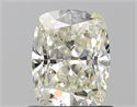Diamante Natural 1.01 quilates, Del cojín , Color K, claridad SI1 y certificado GIA
