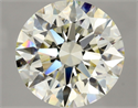 Diamante Natural 3.02 quilates, Redondo , Color L, claridad VVS2 y certificado HRD