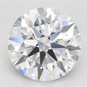 Picture of Lab Grown Diamond 3.64 Carats, Round with Excellent Cut, D Color, VVS1 Clarity and Certified by GIA