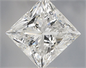 Natural Diamond 0.75 Carats, Princess with  Cut, E Color, VVS2 Clarity and Certified by IGI