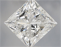 Natural Diamond 0.75 Carats, Princess with  Cut, E Color, VVS2 Clarity and Certified by IGI