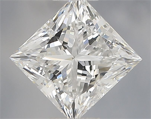 Picture of Natural Diamond 0.75 Carats, Princess with  Cut, E Color, VVS2 Clarity and Certified by IGI