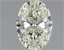 Natural Diamond 0.80 Carats, Oval with  Cut, J Color, VVS2 Clarity and Certified by GIA