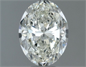 Natural Diamond 0.90 Carats, Oval with  Cut, H Color, VS1 Clarity and Certified by IGI