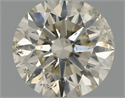 Natural Diamond 0.52 Carats, Round with Excellent Cut, K Color, I1 Clarity and Certified by IGI