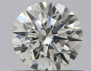 Foto Diamante Natural 0.53 quilates, Redondo , Color J, claridad SI1 y certificado IGI de