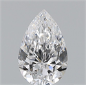 Natural Diamond 0.54 Carats, Pear with  Cut, D Color, VS1 Clarity and Certified by GIA