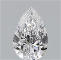 Natural Diamond 0.54 Carats, Pear with  Cut, D Color, VS1 Clarity and Certified by GIA
