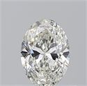 Natural Diamond 0.60 Carats, Oval with  Cut, I Color, VS2 Clarity and Certified by GIA