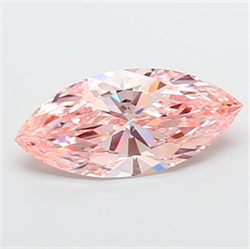 Picture of Lab Grown Diamond 3.23 Carats, Marquise with  Cut, Fancy Intense Pink Color, VVS2 Clarity and Certified by IGI