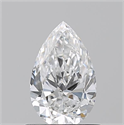 Natural Diamond 0.71 Carats, Pear with  Cut, D Color, VVS1 Clarity and Certified by GIA