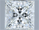 Natural Diamond 0.90 Carats, Princess with  Cut, I Color, VVS1 Clarity and Certified by IGI