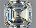 Natural Diamond 1.01 Carats, Asscher with  Cut, J Color, IF Clarity and Certified by GIA