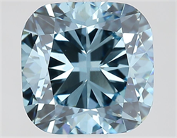Picture of Lab Grown Diamond 2.10 Carats, CUSHION MODIFIED with  Cut, Fancy Vivid Blue Color, VVS2 Clarity and Certified by IGI