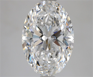 Picture of Natural Diamond 3.09 Carats, Oval with  Cut, D Color, IF Clarity and Certified by GIA