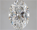 Natural Diamond 3.09 Carats, Oval with  Cut, D Color, IF Clarity and Certified by GIA