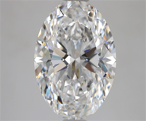 Picture of Natural Diamond 3.09 Carats, Oval with  Cut, D Color, IF Clarity and Certified by GIA