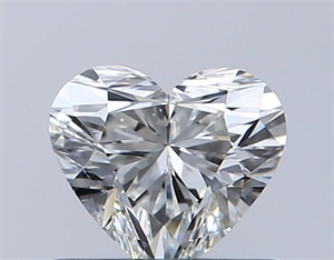 Picture of Natural Diamond 0.51 Carats, Heart with  Cut, I Color, VS2 Clarity and Certified by GIA