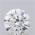 Lab Grown Diamond 1.01 Carats, Round with Ideal Cut, D Color, VVS1 Clarity and Certified by IGI