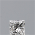Natural Diamond 0.23 Carats, Princess with  Cut, F Color, VVS1 Clarity and Certified by GIA