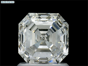 Picture of Natural Diamond 1.56 Carats, Asscher with  Cut, G Color, VS1 Clarity and Certified by GIA