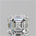 Diamante Natural 1.07 quilates, Asscher , Color H, claridad SI1 y certificado GIA