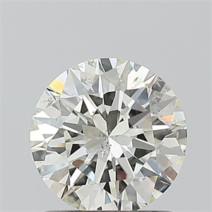 Picture of Natural Diamond 1.01 Carats, Round with Excellent Cut, K Color, SI2 Clarity and Certified by GIA