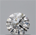 Natural Diamond 0.45 Carats, Round with Excellent Cut, D Color, SI1 Clarity and Certified by IGI