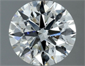 Natural Diamond 1.07 Carats, Round with Excellent Cut, H Color, VS2 Clarity and Certified by IGI