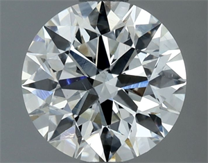Picture of Natural Diamond 1.07 Carats, Round with Excellent Cut, H Color, VS2 Clarity and Certified by IGI