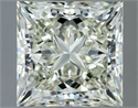 Natural Diamond 2.52 Carats, Princess with  Cut, K Color, VVS2 Clarity and Certified by IGI