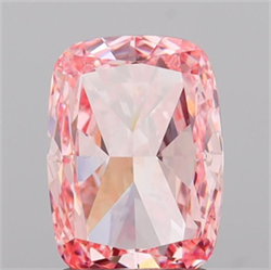 Picture of Lab Grown Diamond 2.03 Carats, CUSHION MODIFIED with  Cut, Fancy Intense Pink Color, VS1 Clarity and Certified by IGI