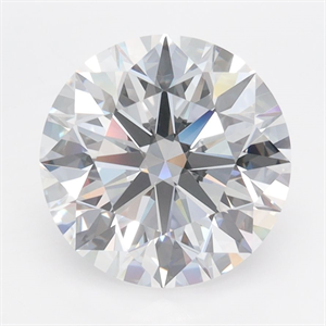 Picture of Lab Grown Diamond 3.29 Carats, Round with Ideal Cut, D Color, VVS1 Clarity and Certified by IGI
