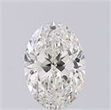 Natural Diamond 1.21 Carats, Oval with  Cut, G Color, SI1 Clarity and Certified by GIA