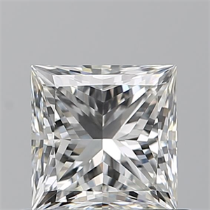 Picture of Natural Diamond 0.81 Carats, Princess with  Cut, H Color, VVS1 Clarity and Certified by GIA