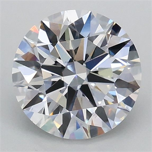 Picture of Lab Grown Diamond 1.02 Carats, Round with Ideal Cut, D Color, VS2 Clarity and Certified by IGI
