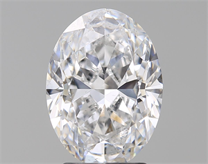Picture of Natural Diamond 3.01 Carats, Oval with  Cut, D Color, SI2 Clarity and Certified by GIA