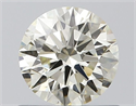 Natural Diamond 0.70 Carats, Round with Excellent Cut, J Color, VS2 Clarity and Certified by IGI