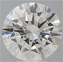 Lab Grown Diamond 5.45 Carats, Round with Excellent Cut, F Color, VVS2 Clarity and Certified by IGI