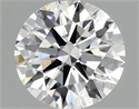 Lab Grown Diamond 1.36 Carats, Round with Ideal Cut, E Color, VS1 Clarity and Certified by IGI
